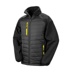 Result Genuine Recycled Black Compass Padded Softshell